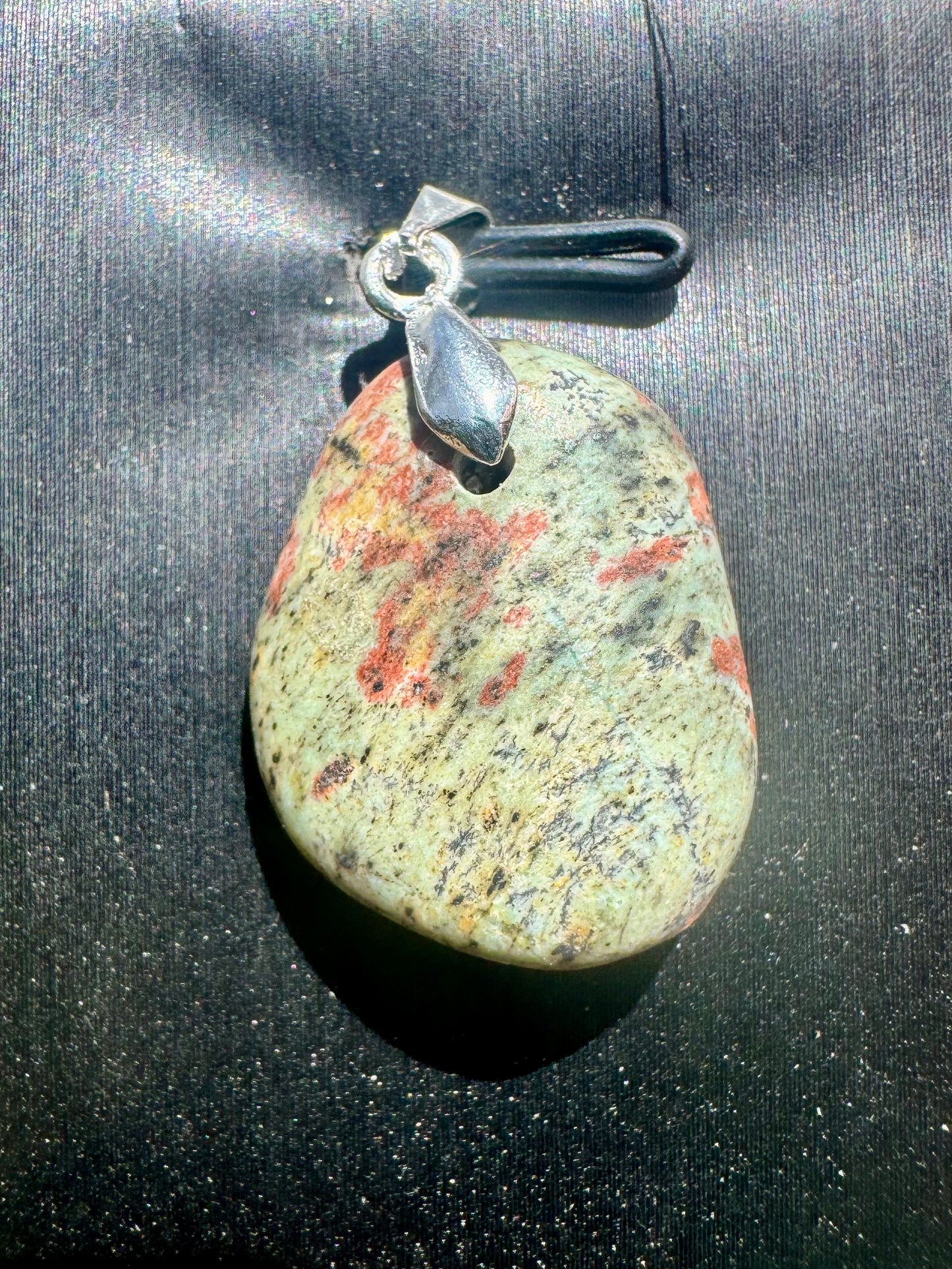 Unakite Jasper Pendant